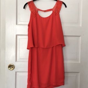 Never worn orange shift dress